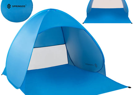 Strandtent | Pop-Up Strandtent | UV Filter | Inclusief Draagtas | 160 X 140 X 110 CM | Blauw