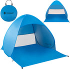 Strandtent | Pop-Up Strandtent | UV Filter | Inclusief Draagtas | 160 X 140 X 110 CM | Blauw
