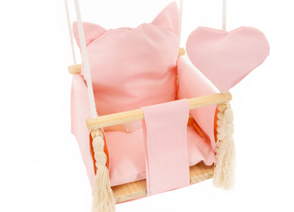 Babyschommel - Kinderschommel - Schommel Met Kussen -  Hout - Polyester - 25 kg -  35 x 35 x 25 cm