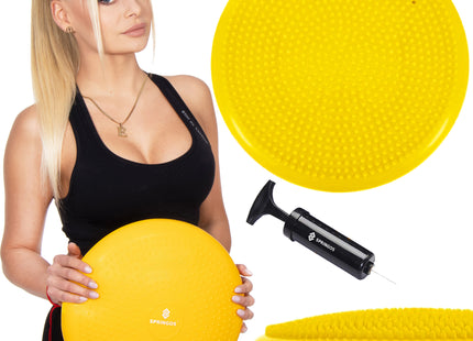 Balanskussen | Inclusief Pomp | Glans Geel | 34 cm
