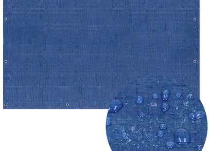 Afdekzeil | Dekzeil | Zeildoek | Waterdicht | PVC | 10 x 8 m | 60 g/m2 | Blauw