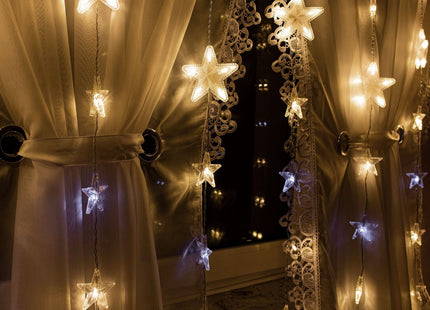 Kerstverlichting Sterrengordijn | 180 LEDs | Warm Wit/Koel Wit