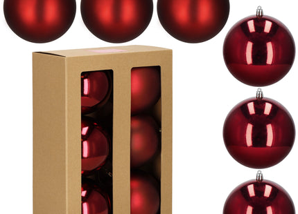 Kerstballen | 6 Stuks | Rood