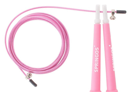Springtouw | Sport Springtouw | Fitness Springtouw | Verstelbaar | Roze | 3m