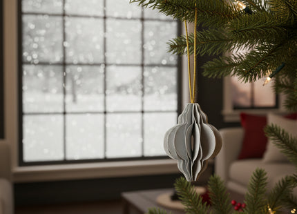 Kersthanger | Opvouwbaar | Grijs | 4 cm | 6 Stuk