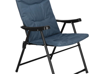 Tuinstoel | Visstoel | Opvouwbaar | Blauw | Metaal | Polyester