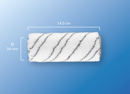 SQOON® Serviceset Rollers geschikt voor Kärcher FC 5 / FC 7 - Grijs - Gelijk aan model: 2.055-006.0 - Microvezelsrollers - 4 Stuks