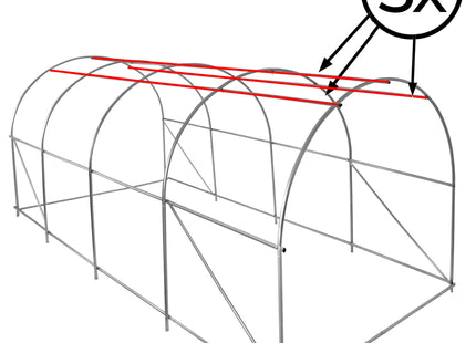 Kweekkas - Tuinkas - Broeikas - Plantenkas -Folie - 450x200x200 CM