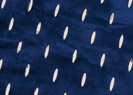 Plaid | Sprei | Deken | 200 x 150 cm | Pluche | Blauw/ Goud