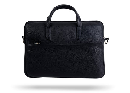 Leren Aktetas - Laptoptas - 14 inch - Zwart - 41 x 31 x 3,5 CM