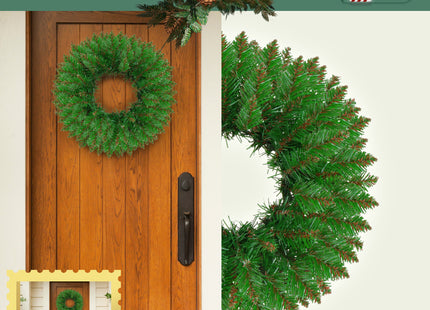 Kerstkrans | Kerst Decoratie | Groen | 45 cm