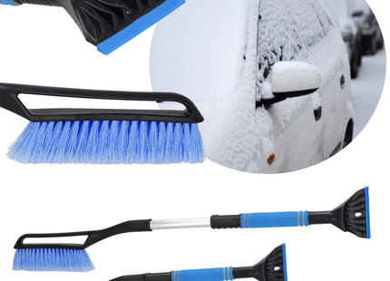 IJskrabber - 2 in 1 - Telescoopsteel - Sneeuwborstel - Ruitenkrabber - Auto - Accessoires - Winter- Blauw