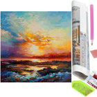 Diamond Painting - Volwassenen - Zonsondergang - 40 x 30 cm
