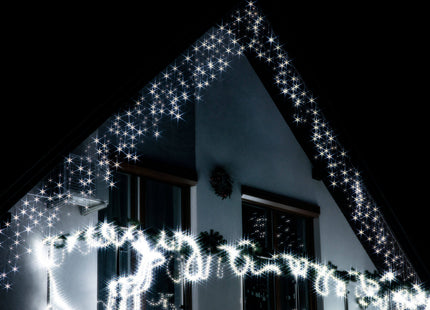 IJspegel Verlichting | 20 m + 2.5 m Snoer | 500 LED | Koel Wit | Koppelbaar | Flits