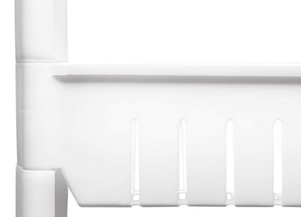 Keukentrolley | Keukentrolley Op Wieltjes | Badkamer Trolley | Opbergrek | 3 Niveaus | 70 x 54 x 12.5 cm | Wit