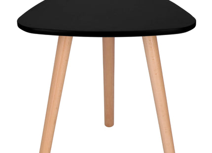 Salontafel - 2 Stuks - Scandinavische Stijl - Woonkamer - Eetkamer - Driehoekig - Zwart -