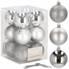 Kerstballen | 12 Stuks | 6 cm | Zilver