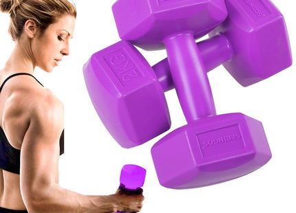 Dumbbell Set - 2 KG - Paars - Oefengewichten