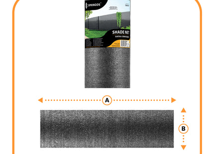 Zichtbreeknet | Zichtdoek | Privacynet | Schaduwdoek | Rol 1,5 x 10 m | 95 % Schaduw | 185g/m² | Antraciet