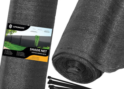 Zichtbreeknet | Zichtdoek | Privacynet | Schaduwdoek | Rol 1,5 x 10 m | 63 % Schaduw | 65g/m² | Antraciet