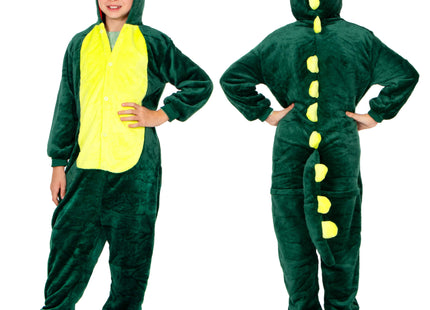 Onesie Draak | Kinderen | Maat 130/140 | Groen