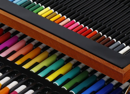 Tekendoos | Tekenkoffer | 174 Delig | 44,5 x 30,5 x 9,5 cm | Hout