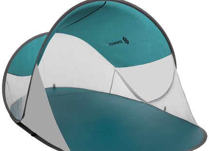 Strandtent | Pop-Up Strandtent | UV Filter | Inclusief Draagtas | Polyester | 190 x 120 x 100 cm | Turquoise | Grijs | Wit