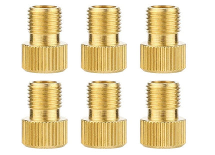 Verloopnippels Fietspomp | Fietspomp | 36 Stuks | Universeel | Goud/Zwart