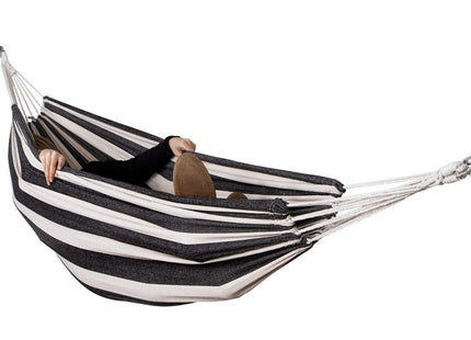 Hangmat | Extra Stevig | Inclusief Opbergtas | Zwart/Wit | 200 x 150 cm