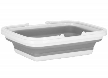Wasmand | Opvouwbare Wasmand | Rechthoek | 8.5L | Grijs/Wit