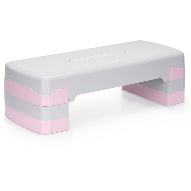 Aerobic Stepper | Verstelbaar | Grijs/Roze | 350 KG