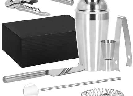 Cocktail Set | 8-Delige Cocktail Shaker Set | RVS | Zilverkleurig