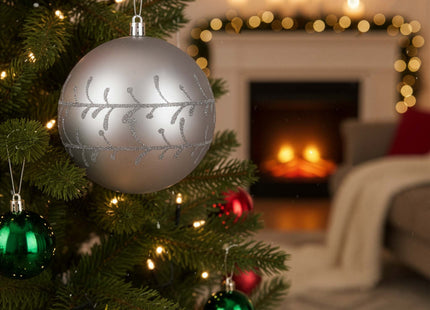 Kerstballen | 12 Stuks | 11 cm | Zilver