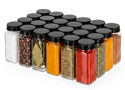Kruidenpotjes - Specerijenpotjes  - Kruidencontainers - 120 Ml - 24 Stuks