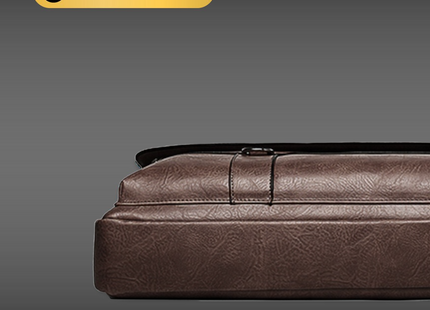 (BALT-AKT-001-01) Baltan Leren Aktetas - Laptoptas - Tot 16 inch - Donkerbruin - 10L - 38 X 29 X 10 CM
