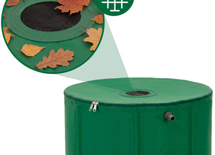 Regenton - Regenwatertank - Opvouwbaar - Met Kraan - 2 Kranen - 500 L