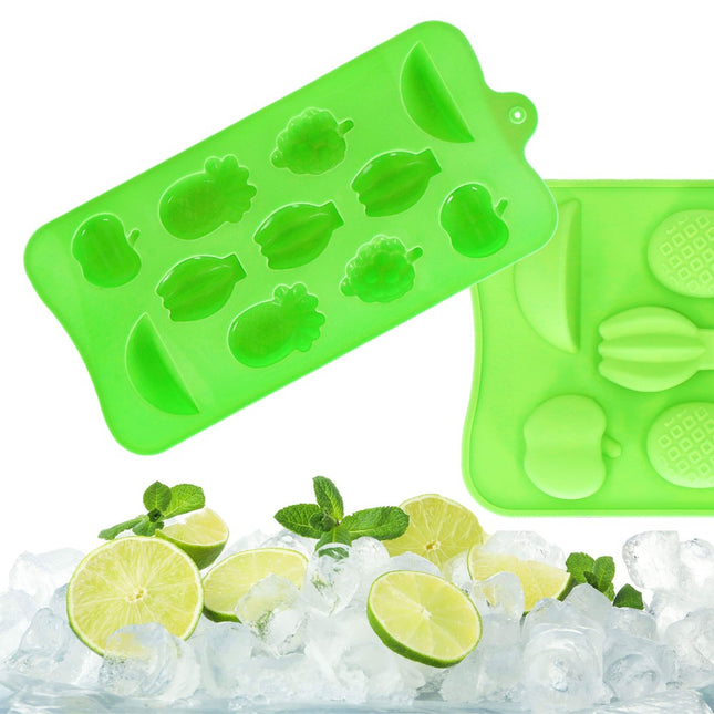 IJsblokjesvorm | IJsblokjes | Fruit | 11 Blokjes | Groen
