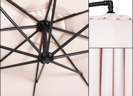 Parasol | Parasols | Kantelbaar | Met Ventilatie | Ecru | Ø300 cm