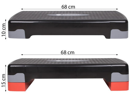 Aerobic Stepper | Verstelbaar | Zwart/Grijs/Rood