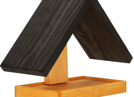 Vogelvoederhuisje - Vogelvoederplek - Vogelvoeding - Staand - Bruin - Zwart - 12,5 x 31 x 21,5 cm