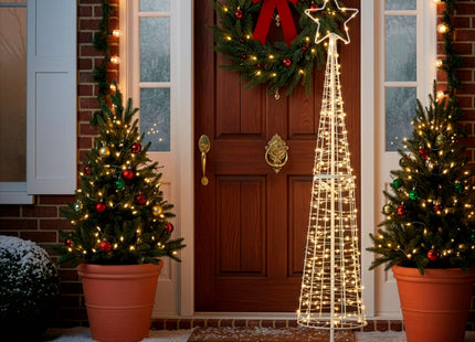 Kerstboom | lichtgevend | Kerstdecoratie | 250 LED | Warm Wit | 100 cm  | IP44