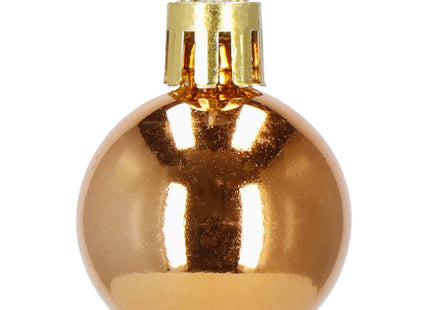 Kerstballen | 54 Stuks | 3 cm | Koper/Paars/Wit/Blauw/Lichtblauw/Grafiet