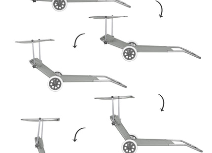 Ligstoel | Ligbed | Verstelbaar | Ergonomische Vorm | Grijs