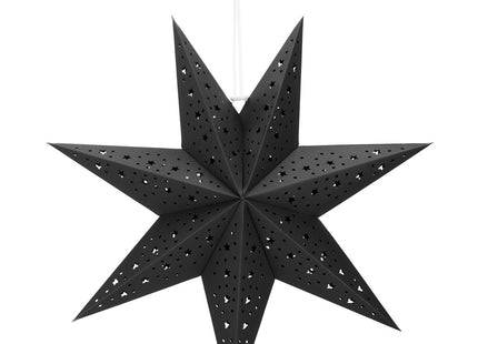Kerst Ster | Papier | Opvouwbaar | 50 cm | Zwart