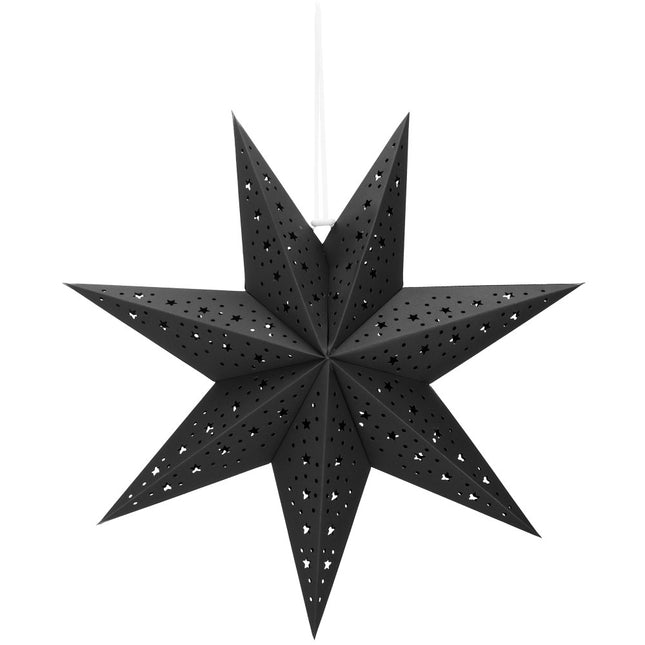 Kerst Ster | Papier | Opvouwbaar | 50 cm | Zwart