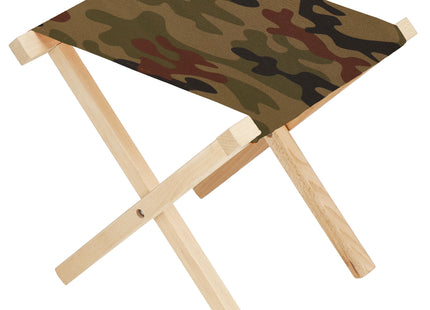 Campingkruk - Kampeerkruk - Viskruk - Voetensteun - Opvouwbaar - Camouflage
