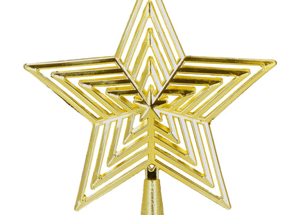 Kerstboom Piek | Ster | 23 cm | Goud