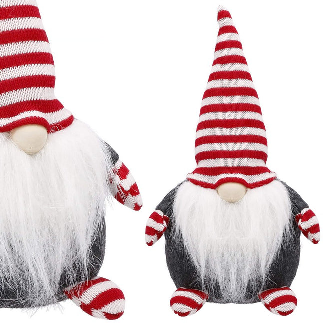 Gnome | Rood/Wit/Grijs | 1 Stuk | 33 cm