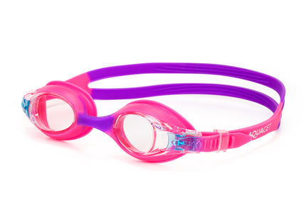 Duikbril - Zwembril - Kinderduikbril - Inclusief Oordoppen En Neusklem - Verstelbaar - Unisex - Roze/Paars