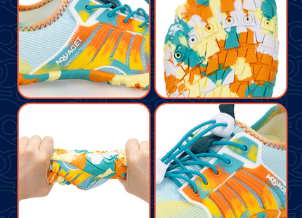 Waterschoenen - AQUA Shoes - Sneldrogend - Rubber - Unisex - Meerkleurig - Maat 40
